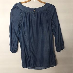 Lands End Chambray Top size 2